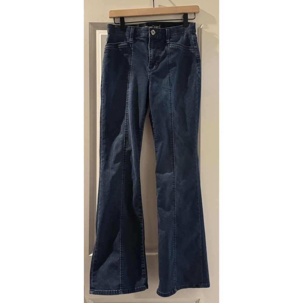 WynneDenim Women's Bootcut Jeans Size 4 Dark Wash Stretch Mid Rise Flare Leg
